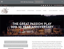 Tablet Screenshot of greatpassionplay.org